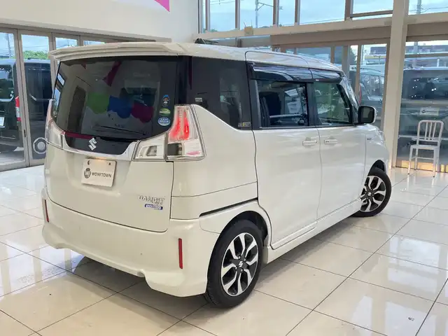 スズキ ソリオ バンディット HV MV 埼玉県 2016(平28)年 5.1万km ピュアホワイトP ワンオーナー/レーダーブレーキサポート/両側パワースライドドア/社外7インチメモリナビBT/AppleCarPlay/AndoroidAuto/USB接続/クルーズコントロール/LEDオートライト/シートヒーター/純正15インチアルミホイール/ETC