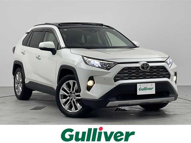 トヨタ ＲＡＶ４ G Zパッケージ 愛知県 2020(令2)年 3.1万km ホワイトパールクリスタルシャイン 純正ディーラーオプション9インチナビ/【Bluetooth/フルセグTV/CD/DVD】/パノラマルーフ/レザーシート/デジタルインナーミラー/バックカメラ/トヨタセーフティーセンス/・プリクラッシュセーフティー/・レーントレーシングアシスト/・レーダークルーズコントロール/・オートマチックハイビーム/・ロードサインアシスト/・ブラインドスポットモニター/・パーキングサポートブレーキ/パワーバックドア/ステアリングヒーター/電動格納ミラー/シートメモリー/パワーシート/シートヒーター/ステアリングスイッチ/純正ドアバイザー/純正フロアマット/ビルトインETC2.0/純正19インチアルミホイール/電動格納ミラー/LEDオートライト