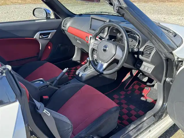 ダイハツ コペン セロS 兵庫県 2017(平29)年 3.4万km パールホワイトⅢ 純正ナビ/フルセグＴＶ/Bluetooth接続可/DVD再生可/純正赤レカロシート/ETC/アクティブトップ/革巻きステアリング/純正16インチアルミホイール/Bi-AngleLEDヘッドライト/フロントフォグランプ/スマートキー/プッシュスタート/シートヒーター/パドルシフト