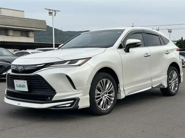 トヨタ ハリアー ハイブリッド Z 岡山県 2020(令2)年 6.4万km ホワイトパールクリスタルシャイン モデリスタエアロ/JBL/純正ナビ　/レーンキープアシスト　/横滑り防止装置　/盗難防止装置　/電動リアゲート　/ヘッドアップディスプレイ　/ETC2.0　/純正フロアマット　/クルーズコントロール/全周囲カメラ　/オートマチックハイビーム