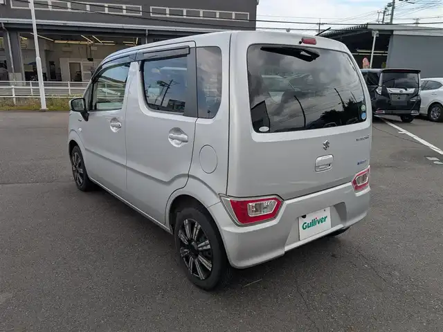 スズキ ワゴンＲ HYBRID FX 福井県 2018(平30)年 6.3万km シルキーシルバーメタリック バックカメラ/運転席シートヒーター/衝突被害軽減システム/パナソニック7インチメモリナビ（CD/BT/AM/FM）/ワンセグテレビ/レーンキープアシスト/横滑り防止装置/盗難防止装置/アイドリングストップ/ダブルエアバッグ/純正フロアマット/スマートキー