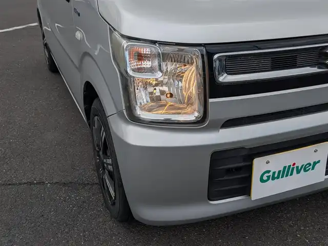 スズキ ワゴンＲ HYBRID FX 福井県 2018(平30)年 6.3万km シルキーシルバーメタリック バックカメラ/運転席シートヒーター/衝突被害軽減システム/パナソニック7インチメモリナビ（CD/BT/AM/FM）/ワンセグテレビ/レーンキープアシスト/横滑り防止装置/盗難防止装置/アイドリングストップ/ダブルエアバッグ/純正フロアマット/スマートキー