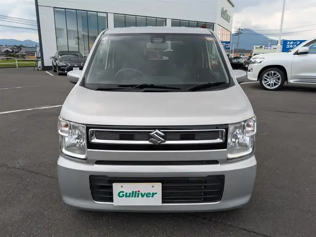 スズキ ワゴンＲ HYBRID FX 福井県 2018(平30)年 6.3万km シルキーシルバーメタリック バックカメラ/運転席シートヒーター/衝突被害軽減システム/パナソニック7インチメモリナビ（CD/BT/AM/FM）/ワンセグテレビ/レーンキープアシスト/横滑り防止装置/盗難防止装置/アイドリングストップ/ダブルエアバッグ/純正フロアマット/スマートキー
