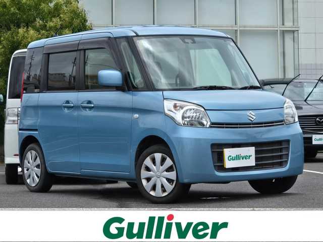 スズキ スペーシア X 鹿児島県 2014(平26)年 5.2万km フィズブルーパールメタリック 社外ＨＤＤナビ（ＡＶＩＣ－ＭＲＺ０３）　/ワンセグテレビ　/片側パワースライドドア　/ＡＭ／ＦＭラジオ　/横滑り防止装置　/プッシュスタート／スマートキー　/アイドリングストップ　/スペアキー