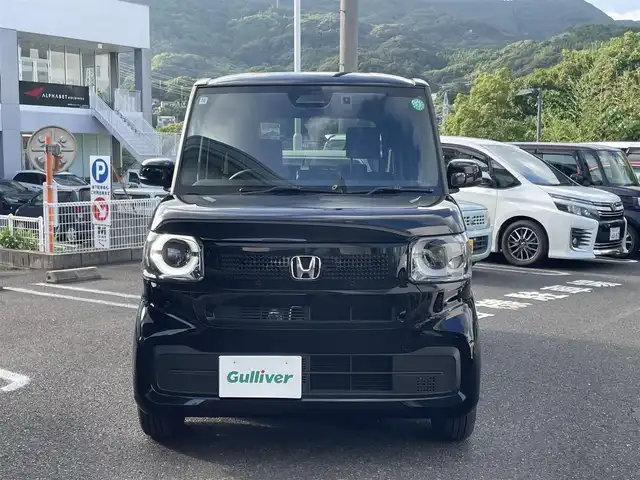 ホンダ Ｎ ＢＯＸ 長崎県 2024(令6)年 0.1万km クリスタルブラックパール ・プッシュスタート/・純正ディスプレオオーディオ（AM/FM）/・ブルートゥース/・クルーズコントロール（追従機能有）/・ハンドルスイッチ/・オートライト/・片側パワースライドドア/・横滑り防止装置/・パーキングアシスト/・ブレーキホールド/・スペアキー1本/・衝突軽減ブレーキ/・コーナーセンサー前後/・ドライブレコーダー（前方）/・レーンキープアシスト/・USB/・充電Cタイプ