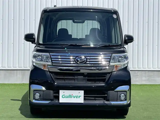 ダイハツ タント カスタム X 香川県 2018(平30)年 4万km ブラックマイカメタリック 登録時走行距離：39645km/バックカメラ　/ナビ　/Ｂｌｕｅｔｏｏｔｈ接続　/片側パワースライド　/純正フロアマット　/運転席シートヒーター　/ＬＥＤヘッドライト　/オートライト　/スペアキー有　/衝突軽減　/ｗサイドエアバック　/ＡＡＣ