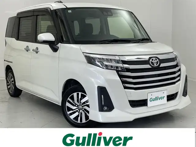 トヨタ ルーミー カスタムG 茨城県 2021(令3)年 3.1万km パールホワイトⅢ 純正ナビ/バックメラ/フルセグ/USB/HDMI/純正フリップダウンモニター/衝突被害軽減ブレーキ/車線逸脱抑制装置/レーダークルーズコントロール/オートマチックハイビーム/クリアランスソナー/両側電動スライドドア/ドラレコ/シートヒーター/純正14インチAW/LEDヘッドライト/スマートキー