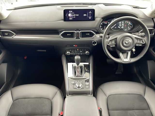 マツダ ＣＸ－５ XD ブラックトーンエディション 岐阜県 2024(令6)年 0.2万km ロジウムホワイトプレミアムメタリック プロアクティブセーフティ/純正１０．２５型ＴＶナビ/黒ハーフレザー/シートメモリ/パワーシート/シートヒーター/ハンドルヒーター/ヘッドアップディスプレイ/ＢＳＭ/左右独立エアコン/電動リアゲート/全方位カメラ/置くだけ充電/アイドリングストップ/プッシュスタート/ETC　/レーダークルーズコントロール/コーナーセンサー/純正19インチアルミ/スマートキー/純正オーディオ/ウィンカーミラー/電動格納ミラー/アイドリングストップ/プッシュスタート