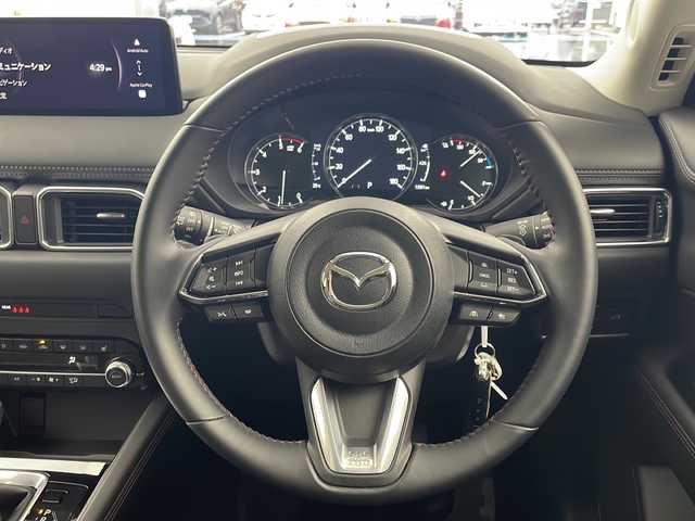 マツダ ＣＸ－５ XD ブラックトーンエディション 岐阜県 2024(令6)年 0.2万km ロジウムホワイトプレミアムメタリック プロアクティブセーフティ/純正１０．２５型ＴＶナビ/黒ハーフレザー/シートメモリ/パワーシート/シートヒーター/ハンドルヒーター/ヘッドアップディスプレイ/ＢＳＭ/左右独立エアコン/電動リアゲート/全方位カメラ/置くだけ充電/アイドリングストップ/プッシュスタート/ETC　/レーダークルーズコントロール/コーナーセンサー/純正19インチアルミ/スマートキー/純正オーディオ/ウィンカーミラー/電動格納ミラー/アイドリングストップ/プッシュスタート