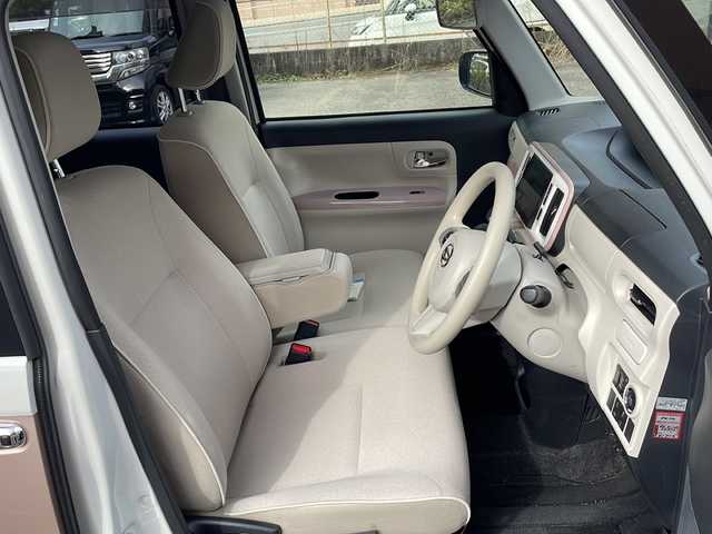 ダイハツ ムーヴ キャンバス G メイクアップ SA Ⅲ 宮崎県 2017(平29)年 4.5万km パールホワイトⅢ/ライトローズマイカメタリックⅡ 2トーン 純正ナビ Bluetooth バックカメラ フルセグTV 両側パワースライドドア ドライブレコーダー ETC HDIM端子 USB入力端子 CD/DVDチェンジャー 後ろのみコーナーセンサー LEDライト 純正アルミホイール 純正フロアマット スマートキー /　