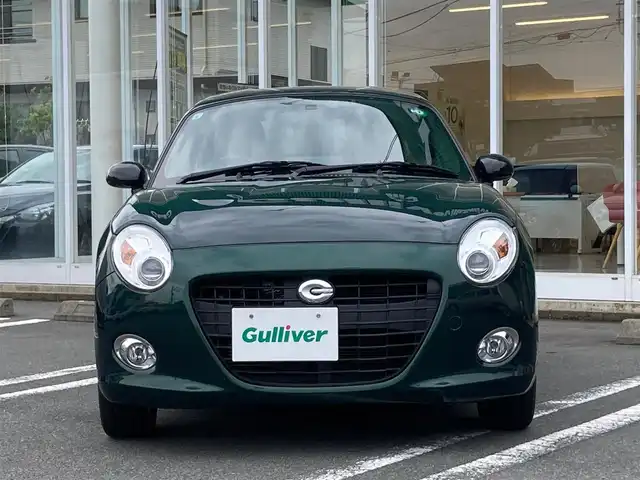 ダイハツ コペン セロS 静岡県 2019(令1)年 3.8万km ブリティッシュグリーンマイカ エンジンスタートボタン/取扱説明書/パワーステアリング/パワーウィンドウ/アイドリングストップ/MTモード付きAT/オートエアコン/USB入力端子/ETC/ナビ(CD.DVD.BT.フルセグ)/ドライブレコーダー/純正フロアマット/純正アルミホイール/ABS/横滑り防止装置/LEDライト/Wエアバック