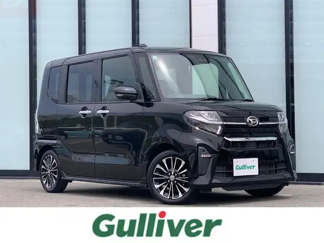 ダイハツ タント カスタム RS 大阪府 2019(令1)年 1.7万km ブラックマイカメタリック 社外ナビ/   フルセグTV/CD/DVD/Bluetooth/衝突軽減/全方位モニター/両側パワースライドドア/アイドリングストップ/ステアリングスイッチ/純正フロアマット/プッシュスタート/スマートキー/ハーフレザー/ETC/LED