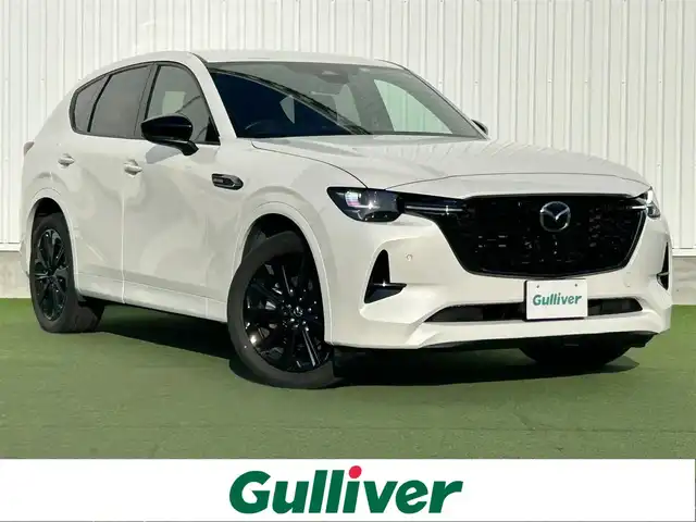 マツダ ＣＸ－６０ XD HV エクスクルーシブスポーツ 香川県 2022(令4)年 4.4万km 白 登録時走行距離：43261Kｍ/プッシュスタート/純正ディスプレイオーディオ/前席シートヒーター/前席シートクーラー/前席パワーシート/アラウンドビューモニター/ダウンヒルアシストコントロール/レーンキープアシスト/純正フロアマット/衝突軽減システム/電動格納ウィンカーミラー