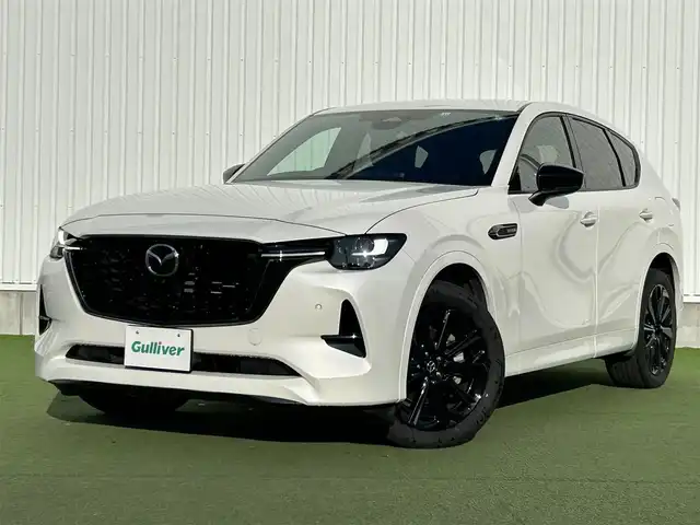 マツダ ＣＸ－６０ XD HV エクスクルーシブスポーツ 香川県 2022(令4)年 4.4万km 白 登録時走行距離：43261Kｍ/プッシュスタート/純正ディスプレイオーディオ/前席シートヒーター/前席シートクーラー/前席パワーシート/アラウンドビューモニター/ダウンヒルアシストコントロール/レーンキープアシスト/純正フロアマット/衝突軽減システム/電動格納ウィンカーミラー