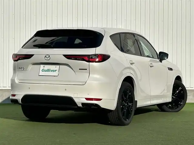 マツダ ＣＸ－６０ XD HV エクスクルーシブスポーツ 香川県 2022(令4)年 4.4万km 白 登録時走行距離：43261Kｍ/プッシュスタート/純正ディスプレイオーディオ/前席シートヒーター/前席シートクーラー/前席パワーシート/アラウンドビューモニター/ダウンヒルアシストコントロール/レーンキープアシスト/純正フロアマット/衝突軽減システム/電動格納ウィンカーミラー