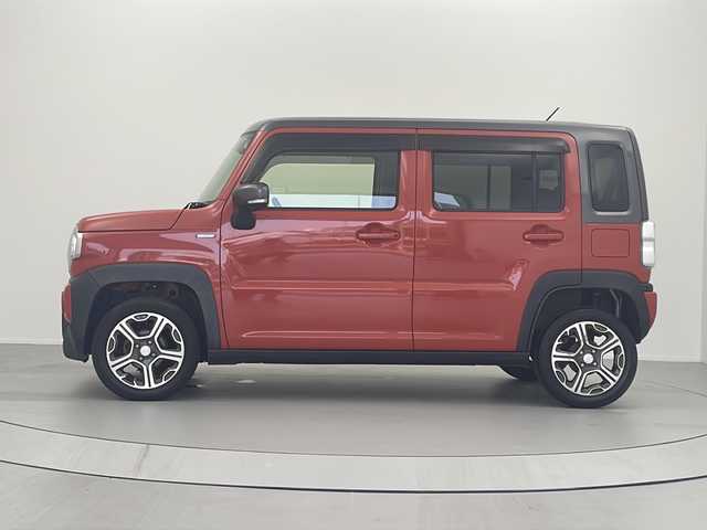 スズキ ハスラー HYBRID X 大阪府 2020(令2)年 3万km バーミリオンオレンジ/ガンメタリック2トーン 純正9インチメモリナビ/（BT/TV/CD/DVD/スマートフォン連携機能付）/全方位モニターパッケージ/衝突被害軽減ブレーキ/アイドリングストップ/セーフティサポート/・デュアルカメラブレーキサポート/・誤発進抑制機能/・車線逸脱警報/・先行車発進告知/・標識認識機能/・ハイビームアシスト/純正15インチアルミホイール/LEDオートヘッドライト/シートヒーター/USB端子/プッシュスタート/スマートキー/禁煙車