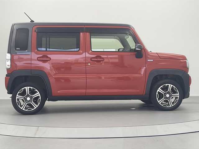 スズキ ハスラー HYBRID X 大阪府 2020(令2)年 3万km バーミリオンオレンジ/ガンメタリック2トーン 純正9インチメモリナビ/（BT/TV/CD/DVD/スマートフォン連携機能付）/全方位モニターパッケージ/衝突被害軽減ブレーキ/アイドリングストップ/セーフティサポート/・デュアルカメラブレーキサポート/・誤発進抑制機能/・車線逸脱警報/・先行車発進告知/・標識認識機能/・ハイビームアシスト/純正15インチアルミホイール/LEDオートヘッドライト/シートヒーター/USB端子/プッシュスタート/スマートキー/禁煙車