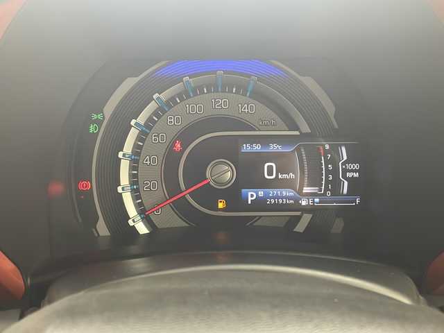 スズキ ハスラー HYBRID X 大阪府 2020(令2)年 3万km バーミリオンオレンジ/ガンメタリック2トーン 純正9インチメモリナビ/（BT/TV/CD/DVD/スマートフォン連携機能付）/全方位モニターパッケージ/衝突被害軽減ブレーキ/アイドリングストップ/セーフティサポート/・デュアルカメラブレーキサポート/・誤発進抑制機能/・車線逸脱警報/・先行車発進告知/・標識認識機能/・ハイビームアシスト/純正15インチアルミホイール/LEDオートヘッドライト/シートヒーター/USB端子/プッシュスタート/スマートキー/禁煙車