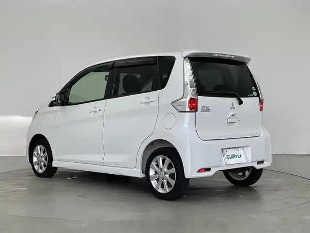 三菱 ｅＫカスタム G 埼玉県 2013(平25)年 4.1万km シルキーホワイト ワンオーナー /純正ナビTV/バックカメラ/スマートキー/プッシュスタート/純正１４インチアルミホイール/純正フロアマット