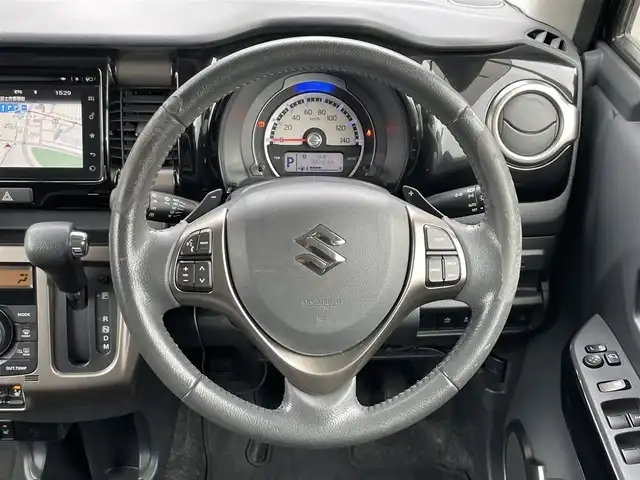 スズキ ハスラー Jスタイル Ⅱ ターボ 静岡県 2016(平28)年 3.8万km ブルーイッシュブラックパール 4WD/特別仕様車/デュアルカメラブレーキサポート/純正ナビ/・フルセグTV/DVD/CD/USB/BTオーディオ/全周囲カメラ/ドラレコ/ビルトインETC/ハーフレザーシート/シートヒーターD/N/クルーズコントロール/レーンキープアシスト/パドルシフト/ダウンヒルアシストコントロール/グリップコントロール/キセノンランプ/・LEDフォグ/純正ラバーマット/ドアバイザー/スマートキー/・スペアキー/保証書/取扱説明書/純正アルミホイール