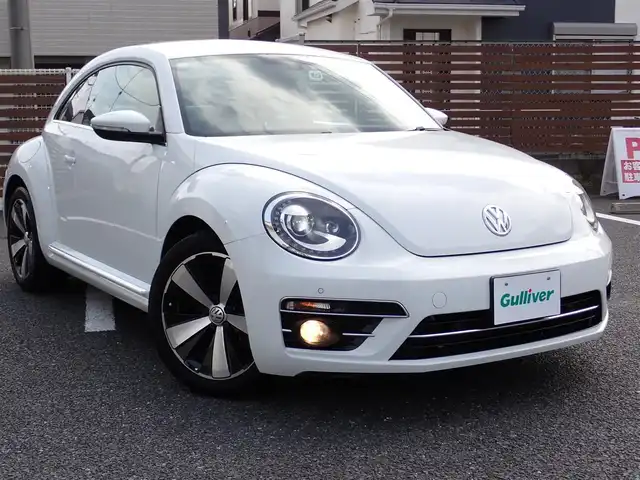 フォルクスワーゲン ザ・ビートル エクスクルーシブ 千葉県 2018(平30)年 5.6万km 白 500台限定車/ダイヤモンドステッチレザーシート/純正18インチアルミホイール/2ゾーンフルオートエアコン/Fシートヒーター/F、Rコーナーセンサー/純正7インチナビゲーシュン/・バックカメラー/・Bluetooth接続/・地上波フルセグTV/ビルトインETC/パドルシフト/オートライト/クルーズコントロール/スマートキー2個/プッシュスタート/取扱い説明書