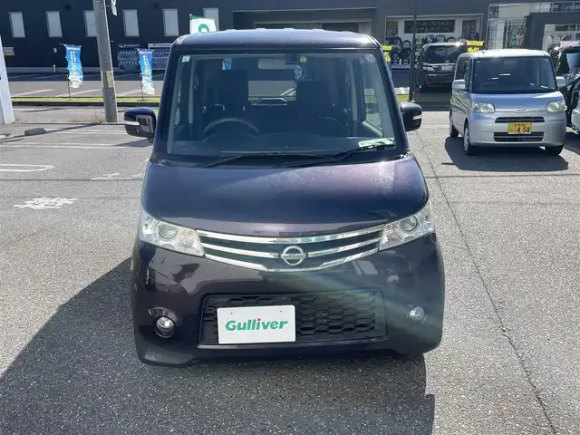 日産 ルークス ハイウェイスター 新潟県 2013(平25)年 10.6万km ミステリアスバイオレットパール ４WD/メモリナビ/ウィンカーミラー/ドアバイザー/プッシュスタート/片側パワースライドドア/ETC/純正フロアマット/運転席シートヒーター/Bluetooth