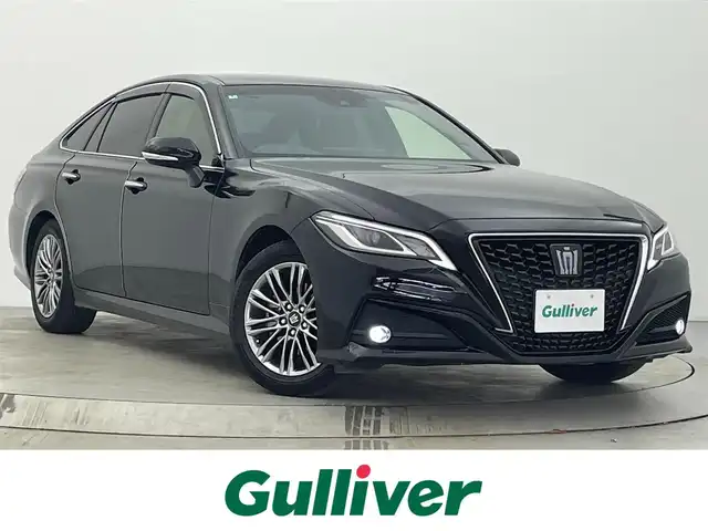 トヨタ クラウン ハイブリッド S 宮城県 2022(令4)年 9.6万km ブラック 純正12.3インチナビ/ＢＳＭ/アダプティブクルーズコントロール/ＲＣＴＡ/バックモニター/クリアランスソナー/シートヒーター/運転席/助手席パワーシート/ハーフレザーシート/スマートフォン連携/フルセグTV/純正EGスターター/トヨタセーフティセンス/ビルトインETC/電動パーキングブレーキ/オートホールド/法人ワンオーナー/禁煙車