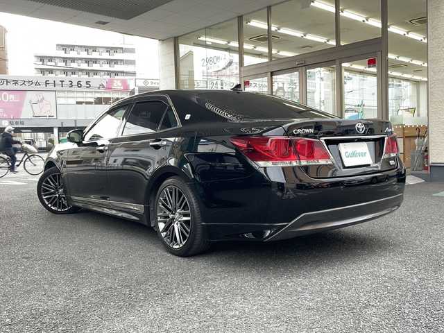 トヨタ クラウン ハイブリッド アスリートS 大阪府 2014(平26)年 13.4万km ブラック 純正ナビ/純正フルセグTV/バックモニター/キセノンライト/サンルーフ/黒革シート/レーダークルーズコントロール/前席パワーシート/エアーシート・シートヒーター/ビルトインETC/スマートキー/プッシュスタート/フロアマット/ドアバイザー/保証書/取説