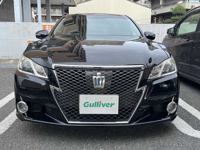 トヨタ クラウン ハイブリッド アスリートS 大阪府 2014(平26)年 13.4万km ブラック 純正ナビ/純正フルセグTV/バックモニター/キセノンライト/サンルーフ/黒革シート/レーダークルーズコントロール/前席パワーシート/エアーシート・シートヒーター/ビルトインETC/スマートキー/プッシュスタート/フロアマット/ドアバイザー/保証書/取説