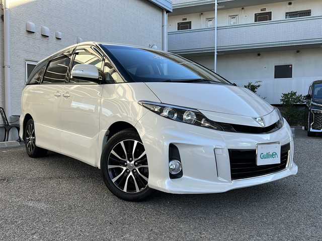トヨタ エスティマ アエラス サイドリフトアップ 兵庫県 2016(平28)年 8.3万km ホワイトパールクリスタルシャイン 福祉車両/純正SDナビ/Bluetooth・AM/FM・CD・DVD/フルセグTV/バックカメラ/ビルトインETC/両側パワースライドドア/2列目左側サイドリフトシート/クルーズコントロール/アンチロック・ブレーキ・システム/横滑り防止装置/純正フロアマット/革巻きステアリング/LEDヘッドライト/プッシュスタート/スマートキー