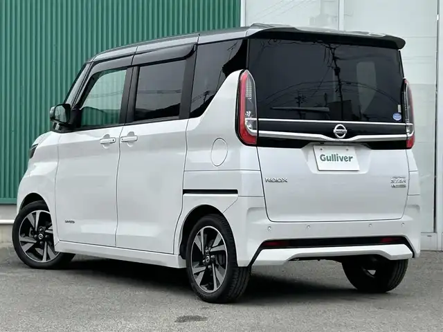 日産 ルークス HWS Gターボ プロパイロットED 福岡県 2020(令2)年 5.9万km チタニウムグレーM/シルキーホワイト プロパイロット/エマージェンシーブレーキ/純正９インチナビ/【CD/DVD/BT/SD/USB/バックカメラ/アラウンドビューカメラ/フルセグTV/レーンキープアシスト/横滑り防止/ETC/前後ドラレコ/両側パワスラ/ステアリングスイッチ/アイドリングストップ/LEDライト/オートマチックハイビーム/社外マット/純正アルミ/プッシュスタート/スマートキー/スペアキー/取説/保証書