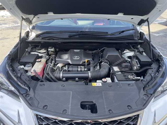 レクサス ＮＸ 300 Fスポーツ 長野県 2018(平30)年 4万km ホワイトノーヴァガラスフレーク パノラマルーフ/10.3インチ純正SDナビ/Bluetooth/フルセグTV/Bluray再生/パノラミックビューモニター/フレアレッドレザーシート/シートヒーター/シートベンチレーション/前席パワーシート/セーフティシステムプラス/ブラインドスポットモニター/ハンズフリーパワーバックドア/革巻きステアリング/パドルシフト/ステアリングヒーター/３眼LEDヘッドランプ/アダプティブハイビームシステム/ビルトインETC2.0/純正１８インチアルミホイール/コーナーセンサー/ウィンカーミラー/純正フロアマット/プッシュスタート