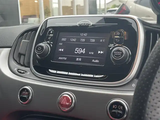 アバルト ５９５ ツーリズモ 静岡県 2018(平30)年 2.6万km 白 後期モデル/Bluetoothオーディオ　USB AUX/赤レザーシート /パドルシフト/前後ドライブレコーダー/HIDヘッドライト/フォグランプ /純正OP ETC/キーレス