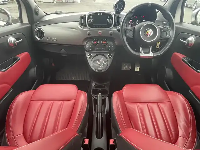 アバルト ５９５ ツーリズモ 静岡県 2018(平30)年 2.6万km 白 後期モデル/Bluetoothオーディオ　USB AUX/赤レザーシート /パドルシフト/前後ドライブレコーダー/HIDヘッドライト/フォグランプ /純正OP ETC/キーレス