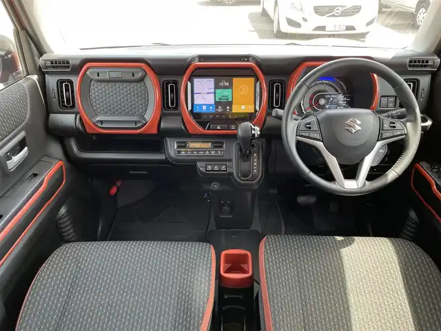 スズキ ハスラー HYBRID X ターボ 石川県 2020(令2)年 5.8万km オレンジ 4WD/ターボ/純正メーカーナビ/フルセグTV/全方位カメラ/LEDヘッドライト/スマートキー/プッシュスタート/電動ミラー/スズキセーフティ/レーダークルーズ/ETC/ドライブレコーダー/シートヒーター/社外アルミホイール/コーナーセンサー/保証書