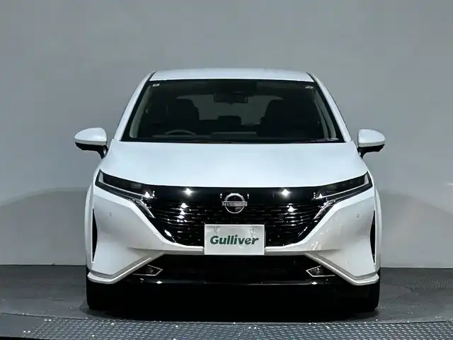 日産 オーラ G 愛媛県 2024(令6)年 0.3万km ピュアホワイトパール ・９型ナビ（フルセグＴＶ・ＢＴ・ＦＭＡＭ）/・全方位カメラ　/・デジタルインナーミラー　/・オートマチックハイビーム　/・ステアリングリモコン　/・ＬＥＤヘッドライト
