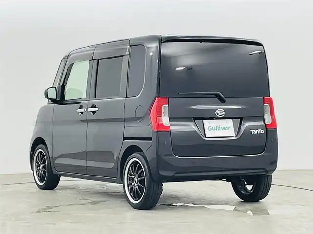 ダイハツ タント X LTD SA Ⅲ 福島県 2018(平30)年 9.7万km ブラックマイカメタリック 純正ＳＤナビ　/【AM/FM/DVD/CD/Bluetooth/フルセグ】/全方位カメラ　/両側パワスラ　/ＥＴＣ　/シートヒーター　/ステアリングスイッチ　/・チルトステアリング/・シートリフター/プッシュスタート　/・スマートキー　/・スペアキー/オートライト　/・ＬＥＤライト　/・オートマチックハイビーム　/コーナーセンサー