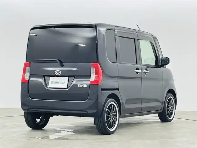 ダイハツ タント X LTD SA Ⅲ 福島県 2018(平30)年 9.7万km ブラックマイカメタリック 純正ＳＤナビ　/【AM/FM/DVD/CD/Bluetooth/フルセグ】/全方位カメラ　/両側パワスラ　/ＥＴＣ　/シートヒーター　/ステアリングスイッチ　/・チルトステアリング/・シートリフター/プッシュスタート　/・スマートキー　/・スペアキー/オートライト　/・ＬＥＤライト　/・オートマチックハイビーム　/コーナーセンサー