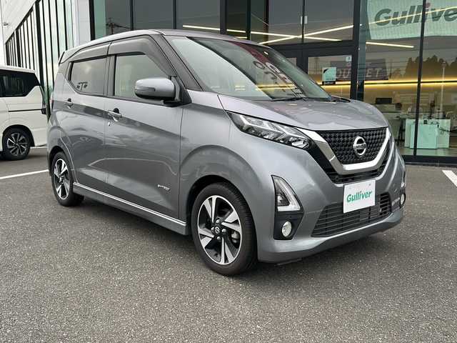 日産 デイズ HWS G ターボ プロパイロットED 鹿児島県 2019(令1)年 0.3万km チタニウムグレーメタリック クルーズコントロール/アイドリングストップ/プッシュスタートボタン/全方位バックカメラ/オートホールド/パワーウィンドウ/USB入力端子/AUX/オートライト/サイドエアバッグ/電動格納ミラー