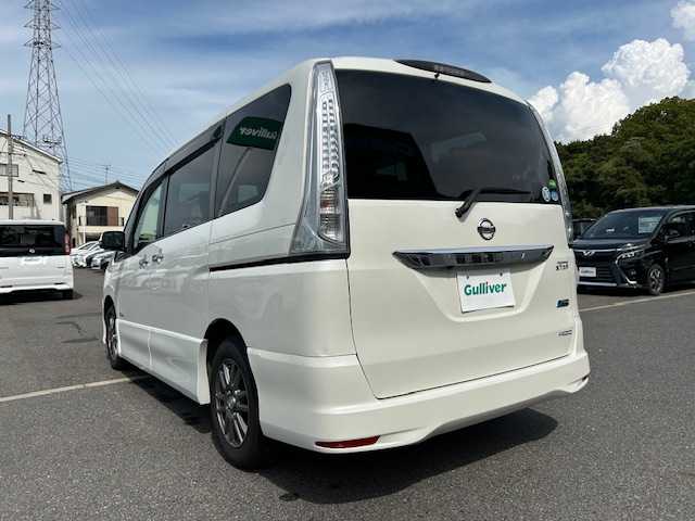日産 セレナ ハイウェイスター Sハイブリッド 大阪府 2012(平24)年 7.1万km ブリリアントホワイトパール ALPINE後席モニター/社外ナビ/バックカメラ/クルーズコントロール/横滑り防止装置/両側パワースライドドア/ドライブレコーダー/ETC/社外アルミホイール/プッシュスタート/スマートキー