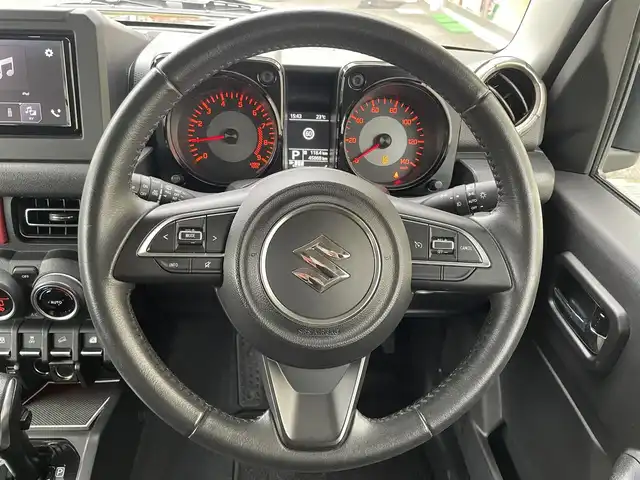 スズキ ジムニー XC 大阪府 2018(平30)年 4.6万km ブルーイッシュブラックパール3 ワンオーナー/純正ベースキャリア/ディスプレイオーディオ(PVH-9300DVSZS)/BT/CD/DVD/USB/AUX/AppleCarPlay/ドライブレコーダー(VREC-DH200)/前席シートヒーター/クルーズコントロール/レーンキープアシスト/LEDヘッドライト/フロントフォグ/オートハイビーム/ヘッドライトウォッシャー/純正フロアマット/純正16インチAW/電格ミラー/ドアバイザー/スペアキー/ETC