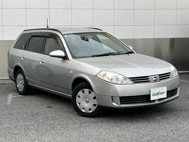 日産 ウイングロード S 東京都 2004(平16)年 15.6万km ダイヤモンドシルバー 純正オーディオ/　CD/AM・FM/ETC/純正フロアマット/電動格納ミラー/パワーウィンドウ/パワーステアリング/ルーフレール/ドアバイザー/リモコンキー/盗難防止装置/取扱説明書