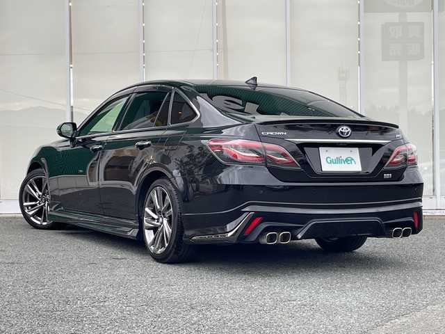トヨタ クラウン ハイブリッド RS アドバンス 福岡県 2020(令2)年 4.9万km プレシャスブラックパール 純正12.3インチナビ/　（CD/BT/DVD/フルセグ）/モデリスタエアロ/　（フロント、サイド、リアスポイラー）/モデリスタ４本出しマフラー/パノラマミックビューモニター/デジタルインナーミラー/BSM/ステアリングヒーター/D席シートメモリー/HUD/パーキングサポートブレーキ/レーダークルーズコントロール/黒レザー/パドルシフト/RCTA/シートヒーター（D席＋N席）/エアシート（D席＋N席）/パワーシート（D席＋N席）/コーナーセンサー（前後）/オートライト/オートマチックハイビーム/LEDライト/横滑り防止装置/レーンキープアシスト/プリクラッシュ/盗難防止装置/純正18インチアルミホイール/純正マット/電格ミラー