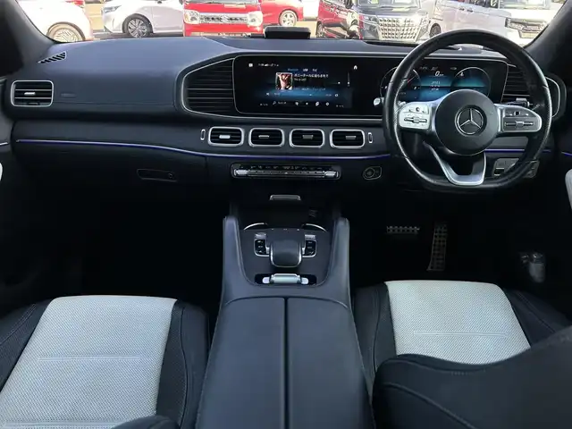メルセデス・ベンツ ＧＬＥ４００ｄ 4MATIC スポーツ 群馬県 2020(令2)年 4.7万km ダイヤモンドホワイト ワンオーナー/純正ドライブレコーダー/純正ナビゲーション/フルセグTV/スペアキー/パワーシート/シートヒーター/シートエアコン/オットマン/アダプティブクルーズコントロール/ブラインドスポットモニター/レーンキープアシスト/360度カメラ/コーナーセンサー/電動リアゲート/LEDヘッドライト/社外（アルパイン）後席モニター/３列シート/ブルメスターサウンドシステム/アイドリングストップ/プッシュスタート/ETC2.0/パヒュームアトマイザー/オートライト/オートマチックハイビーム/純正AW