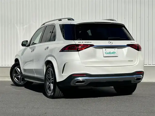 メルセデス・ベンツ ＧＬＥ４００ｄ 4MATIC スポーツ 群馬県 2020(令2)年 4.7万km ダイヤモンドホワイト ワンオーナー/純正ドライブレコーダー/純正ナビゲーション/フルセグTV/スペアキー/パワーシート/シートヒーター/シートエアコン/オットマン/アダプティブクルーズコントロール/ブラインドスポットモニター/レーンキープアシスト/360度カメラ/コーナーセンサー/電動リアゲート/LEDヘッドライト/社外（アルパイン）後席モニター/３列シート/ブルメスターサウンドシステム/アイドリングストップ/プッシュスタート/ETC2.0/パヒュームアトマイザー/オートライト/オートマチックハイビーム/純正AW