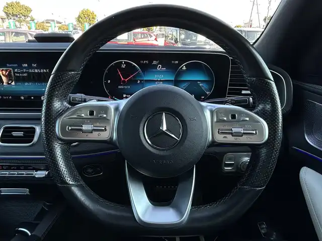 メルセデス・ベンツ ＧＬＥ４００ｄ 4MATIC スポーツ 群馬県 2020(令2)年 4.7万km ダイヤモンドホワイト ワンオーナー/純正ドライブレコーダー/純正ナビゲーション/フルセグTV/スペアキー/パワーシート/シートヒーター/シートエアコン/オットマン/アダプティブクルーズコントロール/ブラインドスポットモニター/レーンキープアシスト/360度カメラ/コーナーセンサー/電動リアゲート/LEDヘッドライト/社外（アルパイン）後席モニター/３列シート/ブルメスターサウンドシステム/アイドリングストップ/プッシュスタート/ETC2.0/パヒュームアトマイザー/オートライト/オートマチックハイビーム/純正AW