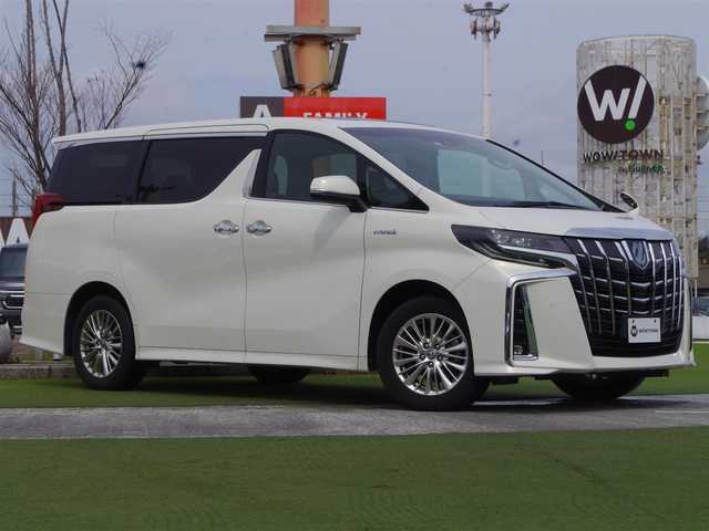 トヨタ アルファードハイブリット S 千葉県 2020(令2)年 1.5万km ラグジュアリーホワイトパールクリスタルシャインガラスフレーク Toyota Safety Sense/・プリクラッシュセーフティ/・レーンディパーチャーアラート/・オートハイビーム/・レーダークルーズコントロール/ツインムーンルーフ/両側パワースライドドア/バックドアイージークローザー/純正コネクティッドナビ/【DVD/CD再生機能　Bluetooth接続】/バックカメラ/ドライブレコーダー（DRT-H68A）/ETC/3眼LEDヘッドライト/フォグライト/ウインカーミラー/コンビハンドル/ステアリングスイッチ/純正17インチアルミホイル/サイド/カーテンエアバッグ/スマートキー