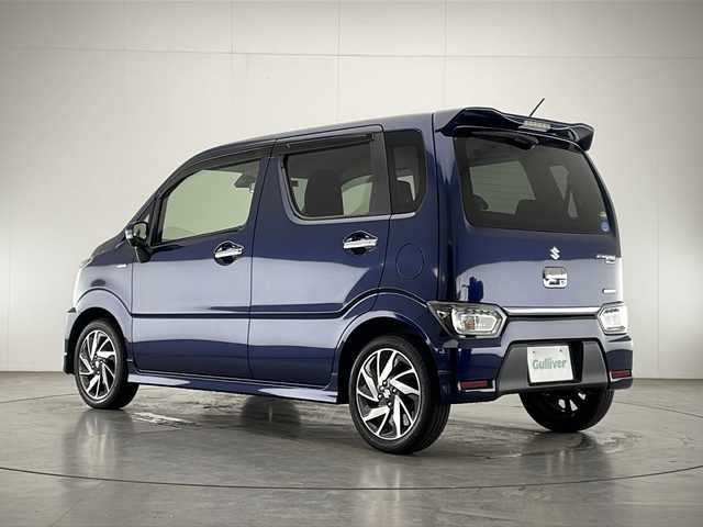 スズキ ワゴンＲ スティングレー HYBRID X リミテッド 宮崎県 2020(令2)年 1.6万km ノクターンブルーパール 禁煙車/衝突被害軽減ブレーキ/純正8型ナビTV/（CN-RZ866/CD/DVD/Bluetooth/フルセグTV)/純正LEDオートライト/純正LEDフォグ/純正15インチアルミ/純正エアロ/純正ルーフエンドスポイラー/純正セキュリティアラーム/純正フロアマット/全方位モニター/レーンディパーチャーアラート/ヘッドアップディスプレイ/エネチャージ/前席シートヒーター/オートエアコン/本革巻ハンドル/スマートキー/プッシュエンジンスタート/新車時保証書/取扱い説明書