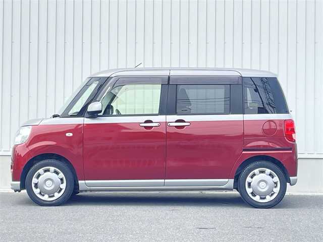 ダイハツ ムーヴ キャンバス X SA Ⅲ 群馬県 2019(令1)年 6.1万km スムースグレーマイカメタリック/ファイアークォーツレッドメタリック 2トーン スマートアシストIII/・衝突回避支援ブレーキ/・車線逸脱警報/・誤発進抑制制御/・先行車発進お知らせ機能/・オートハイビーム/社外SDナビ/（CD/Bluetooth/AM/FM/ワンセグ）/バックカメラ/両側パワースライドドア/ETC/プッシュスタート/アイドリングストップ/前方ドライブレコーダー/ステアリングスイッチ/純正フロアマット/純正ドアバイザー/HID/スペアキー×1