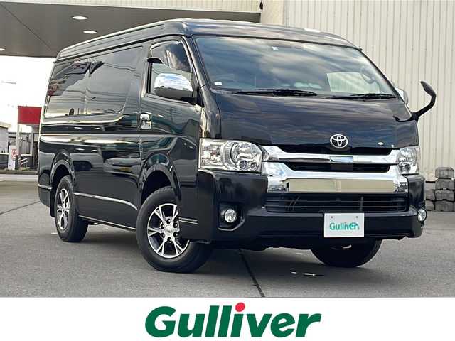 トヨタ ハイエース GL 道北・旭川 2018(平30)年 7.1万km ブラックマイカ ・4WD/・禁煙車/・寒冷地仕様/・社外LEDテール/・純正SDナビ/ CD/DVD/SD/MSV/BT/フルセグ/・バックカメラ/・純正12型フリップダウンモニター/・左側パワースライドドア /・トヨタセーフティセンスP/・PCS/・LDA/・オートハイビーム/・オートライト/・LEDヘッドライト/・フォグライト /・リアフォグ/・プッシュスタート/・AC100V/・ビルトインETC/・純正フロアマット/・ドアバイザー/・純正テール積込